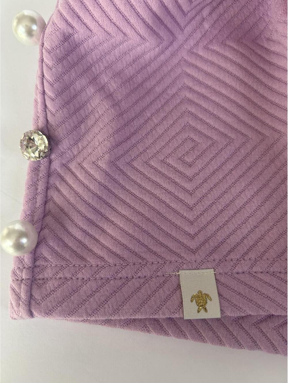 Purple Geometric Pattern Shorts - Picture 4 of 5